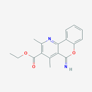 ethyl 5-imino-2,4-dimethyl-5H-chromeno[4,3-b]pyridine-3-carboxylate