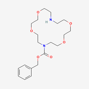 molecular formula C20H32N2O6 B3822089 benzyl 1,4,10,13-tetraoxa-7,16-diazacyclooctadecane-7-carboxylate 