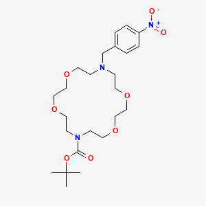 molecular formula C24H39N3O8 B3822092 tert-butyl 16-(4-nitrobenzyl)-1,4,10,13-tetraoxa-7,16-diazacyclooctadecane-7-carboxylate 