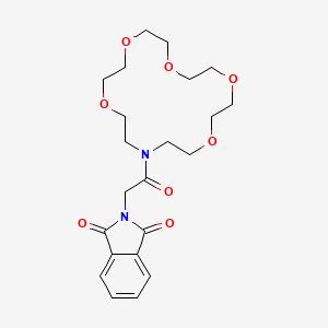 2-[2-oxo-2-(1,4,7,10,13-pentaoxa-16-azacyclooctadecan-16-yl)ethyl]-1H-isoindole-1,3(2H)-dione