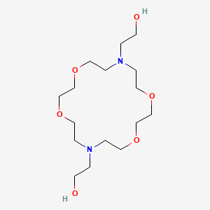 molecular formula C16H34N2O6 B3822110 2,2'-(1,4,10,13-tetraoxa-7,16-diazacyclooctadecane-7,16-diyl)diethanol CAS No. 69930-74-1