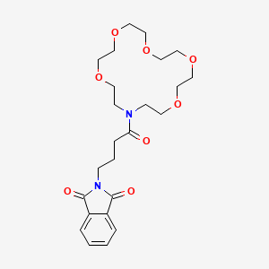 2-[4-oxo-4-(1,4,7,10,13-pentaoxa-16-azacyclooctadecan-16-yl)butyl]-1H-isoindole-1,3(2H)-dione