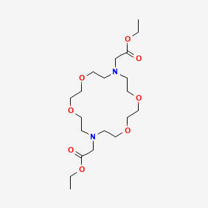 diethyl 2,2'-(1,4,10,13-tetraoxa-7,16-diazacyclooctadecane-7,16-diyl)diacetate