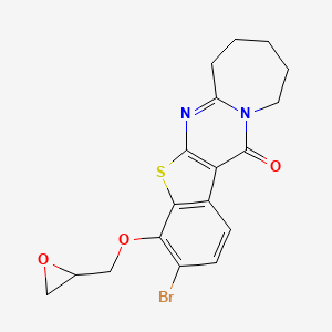 3-bromo-4-(2-oxiranylmethoxy)-8,9,10,11-tetrahydro[1]benzothieno[2',3':4,5]pyrimido[1,2-a]azepin-13(7H)-one