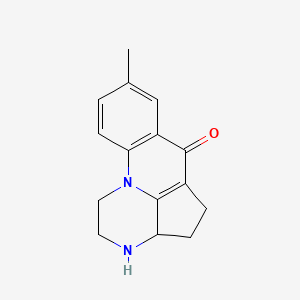 8-methyl-1,2,3,3a,4,5-hexahydro-6H-3,10b-diazaacephenanthrylen-6-one