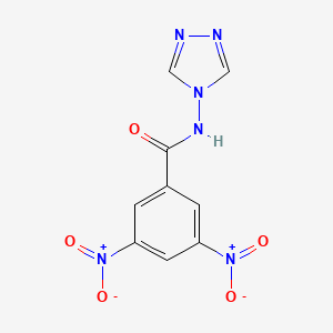 3,5-dinitro-N-4H-1,2,4-triazol-4-ylbenzamide