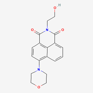 2-(2-hydroxyethyl)-6-(4-morpholinyl)-1H-benzo[de]isoquinoline-1,3(2H)-dione