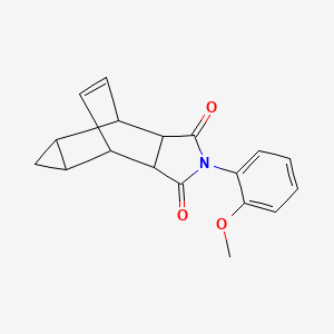 4-(2-methoxyphenyl)-4-azatetracyclo[5.3.2.0~2,6~.0~8,10~]dodec-11-ene-3,5-dione