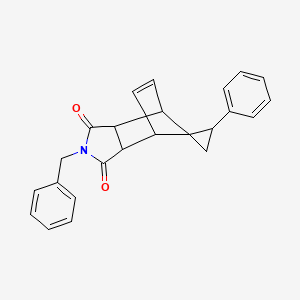 4'-benzyl-2-phenyl-4'-azaspiro[cyclopropane-1,10'-tricyclo[5.2.1.0~2,6~]decane]-8'-ene-3',5'-dione