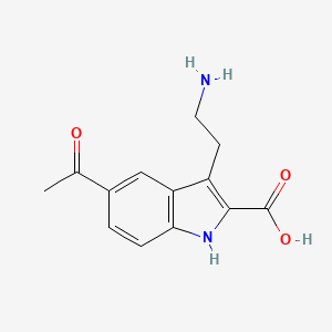 5-acetyl-3-(2-aminoethyl)-1H-indole-2-carboxylic acid