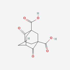 molecular formula C12H12O6 B3822318 4,8-dioxo-1,3-adamantanedicarboxylic acid 