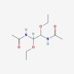 molecular formula C10H20N2O4 B3822323 N,N'-(1,2-diethoxy-1,2-ethanediyl)diacetamide 