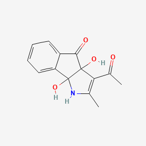 3-acetyl-3a,8b-dihydroxy-2-methyl-3a,8b-dihydroindeno[1,2-b]pyrrol-4(1H)-one