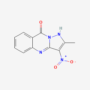 2-methyl-3-nitropyrazolo[5,1-b]quinazolin-9(4H)-one