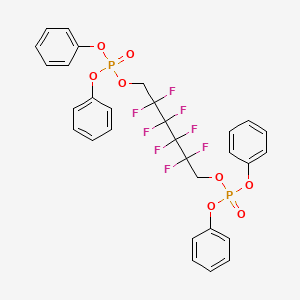 2,2,3,3,4,4,5,5-octafluoro-1,6-hexanediyl tetraphenyl bis(phosphate)
