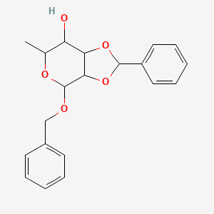 benzyl 2,3-O-benzylidene-6-deoxy-alpha-L-mannopyranoside