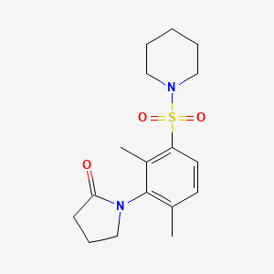 1-[2,6-dimethyl-3-(1-piperidinylsulfonyl)phenyl]-2-pyrrolidinone
