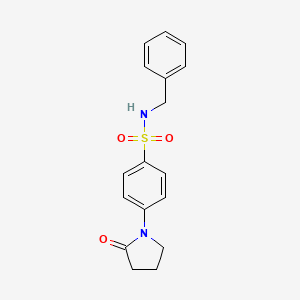 N-benzyl-4-(2-oxo-1-pyrrolidinyl)benzenesulfonamide