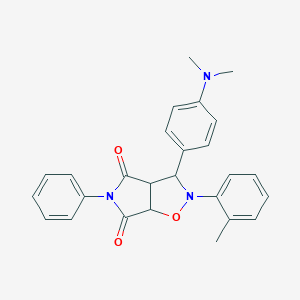 3-(4-(dimethylamino)phenyl)-5-phenyl-2-(o-tolyl)dihydro-2H-pyrrolo[3,4-d]isoxazole-4,6(5H,6aH)-dione