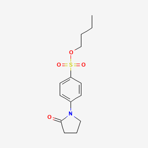 molecular formula C14H19NO4S B3822470 butyl 4-(2-oxo-1-pyrrolidinyl)benzenesulfonate 