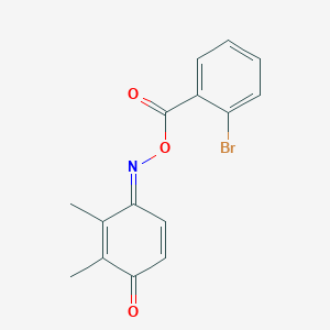 2,3-dimethylbenzo-1,4-quinone 1-[O-(2-bromobenzoyl)oxime]