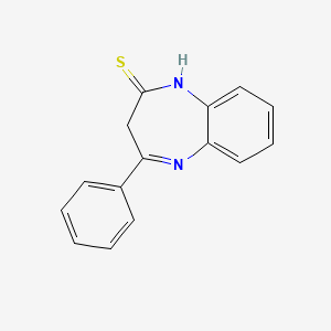 molecular formula C15H12N2S B3822554 4-苯基-1,3-二氢-2H-1,5-苯并二氮杂卓-2-硫酮 CAS No. 41054-45-9