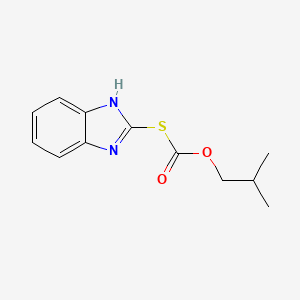 molecular formula C12H14N2O2S B3822567 S-1H-benzimidazol-2-yl O-isobutyl thiocarbonate 