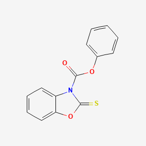 molecular formula C14H9NO3S B3822572 phenyl 2-thioxo-1,3-benzoxazole-3(2H)-carboxylate 