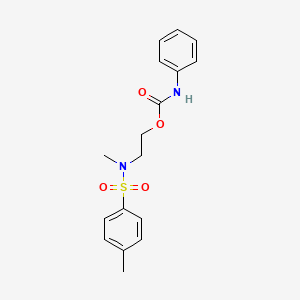 2-{methyl[(4-methylphenyl)sulfonyl]amino}ethyl phenylcarbamate