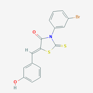 3-(3-Bromophenyl)-5-(3-hydroxybenzylidene)-2-thioxo-1,3-thiazolidin-4-one