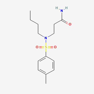 molecular formula C14H22N2O3S B3822634 N~3~-butyl-N~3~-[(4-methylphenyl)sulfonyl]-beta-alaninamide CAS No. 4515-87-1