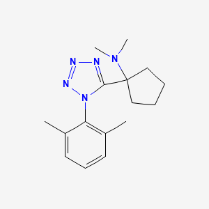 1-[1-(2,6-dimethylphenyl)-1H-tetrazol-5-yl]-N,N-dimethylcyclopentanamine