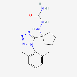 2-{1-[1-(2,6-dimethylphenyl)-1H-tetrazol-5-yl]cyclopentyl}hydrazinecarboxamide