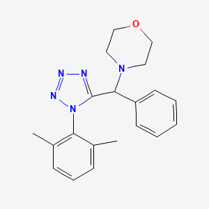 molecular formula C20H23N5O B3822770 4-[[1-(2,6-dimethylphenyl)-1H-tetrazol-5-yl](phenyl)methyl]morpholine 