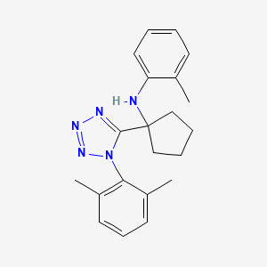 N-{1-[1-(2,6-dimethylphenyl)-1H-tetrazol-5-yl]cyclopentyl}-2-methylaniline