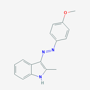 molecular formula C16H15N3O B382280 2-methyl-3H-indol-3-one (4-methoxyphenyl)hydrazone 