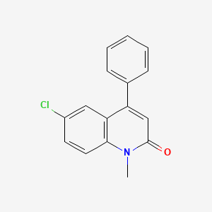 molecular formula C16H12ClNO B3822817 6-chloro-1-methyl-4-phenyl-2(1H)-quinolinone CAS No. 36271-04-2