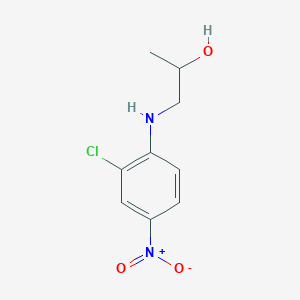 molecular formula C9H11ClN2O3 B3822845 1-[(2-chloro-4-nitrophenyl)amino]-2-propanol 