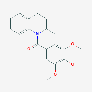 molecular formula C20H23NO4 B382286 (2-Methyl-3,4-dihydro-2H-quinolin-1-yl)-(3,4,5-trimethoxy-phenyl)-methanone 