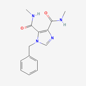 molecular formula C14H16N4O2 B3822897 1-benzyl-N,N'-dimethyl-1H-imidazole-4,5-dicarboxamide 