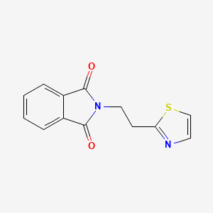 molecular formula C13H10N2O2S B3822904 2-[2-(1,3-thiazol-2-yl)ethyl]-1H-isoindole-1,3(2H)-dione 