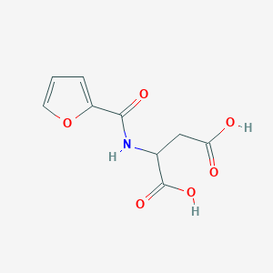 molecular formula C9H9NO6 B3822938 N-2-furoylaspartic acid 