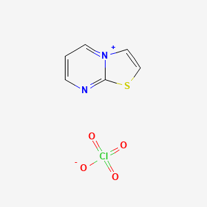 molecular formula C6H5ClN2O4S B3822991 [1,3]thiazolo[3,2-a]pyrimidin-4-ium perchlorate CAS No. 36680-42-9