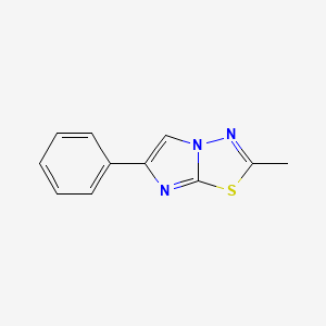 molecular formula C11H9N3S B3823002 2-methyl-6-phenylimidazo[2,1-b][1,3,4]thiadiazole 