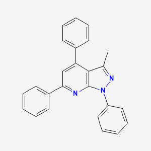 molecular formula C25H19N3 B3823038 3-methyl-1,4,6-triphenyl-1H-pyrazolo[3,4-b]pyridine 