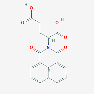 molecular formula C17H13NO6 B3823108 2-(1,3-dioxo-1H-benzo[de]isoquinolin-2(3H)-yl)pentanedioic acid 