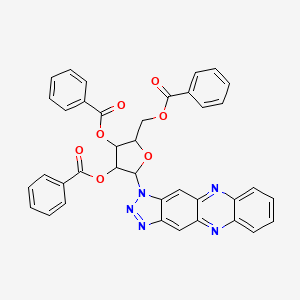 2-[(benzoyloxy)methyl]-5-(1H-[1,2,3]triazolo[4,5-b]phenazin-1-yl)tetrahydrofuran-3,4-diyl dibenzoate