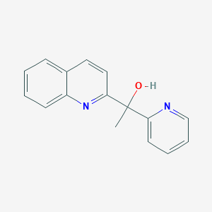 molecular formula C16H14N2O B3823129 1-(2-pyridinyl)-1-(2-quinolinyl)ethanol 