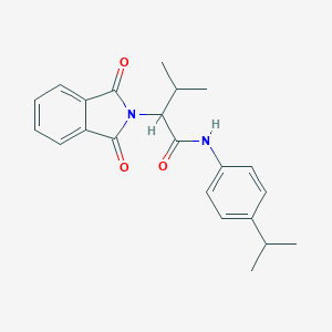 molecular formula C22H24N2O3 B382313 2-(1,3-dioxo-1,3-dihydro-2H-isoindol-2-yl)-N-(4-isopropylphenyl)-3-methylbutanamide 