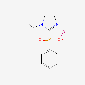 molecular formula C11H12KN2O2P B3823132 potassium (1-ethyl-1H-imidazol-2-yl)phenylphosphinate 